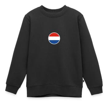 Pays-Bas Drapeau néerlandais néerlandais - Sweat Premium enfant bio - noir - Devant - AI Model Kid Female (0cm)