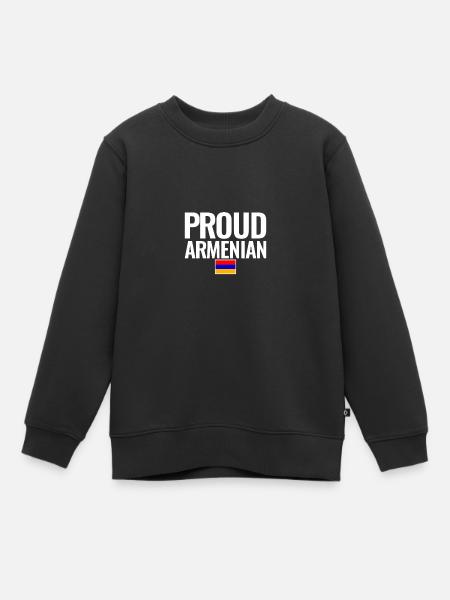 Fier Arménien Arménien Arménien Arménien Drapeau arménien Arménien - Sweat Premium enfant bio - noir