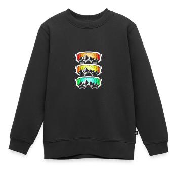 Ski Skiurlaub - Kinder Premium Organic Sweatshirt - Schwarz - Vorne - AI Model Kid Female (0cm)