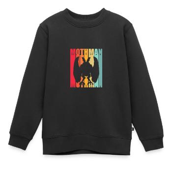 Papillon de nuit - Sweat Premium enfant bio - noir - Devant - AI Model Kid Female (0cm)