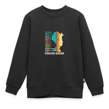 Sternzeichen Krebs - Kinder Premium Organic Sweatshirt - Schwarz - Vorne - AI Model Kid Female (0cm)
