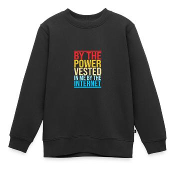 Pfarrer - Kinder Premium Organic Sweatshirt - Schwarz - Vorne - AI Model Kid Female (0cm)