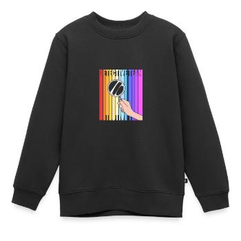 Detektiv - Kinder Premium Organic Sweatshirt - Schwarz - Vorne - AI Model Kid Female (0cm)