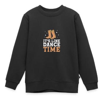 Linedance - Kinder Premium Organic Sweatshirt - Schwarz - Vorne - AI Model Kid Female (0cm)