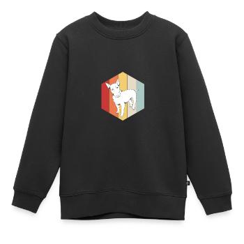Bullterrier - Kinder Premium Organic Sweatshirt - Schwarz - Vorne - AI Model Kid Female (0cm)