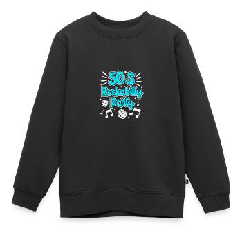 Chaussette Hop - Sweat Premium enfant bio - noir - Devant - AI Model Kid Female (0cm)