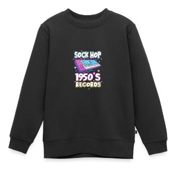Chaussette Hop - Sweat Premium enfant bio - noir - Devant - AI Model Kid Female (0cm)