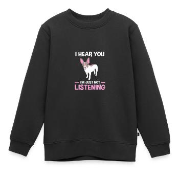 Rat Terrier - Kinder Premium Organic Sweatshirt - Schwarz - Vorne - AI Model Kid Female (0cm)