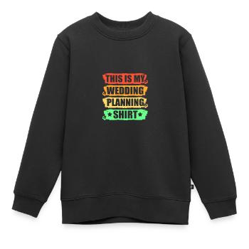 Event Planer Hochzeit - Kinder Premium Organic Sweatshirt - Schwarz - Vorne - AI Model Kid Female (0cm)