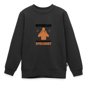 Offizielles Mundharmonika Fan-Shirt - Kinder Premium Organic Sweatshirt - Schwarz - Vorne - AI Model Kid Female (0cm)