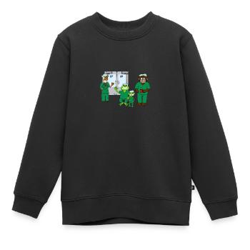 OP-Team aus "Kojo in der Handchirurgie" - Kinder Premium Organic Sweatshirt - Schwarz - Vorne - AI Model Kid Female (0cm)