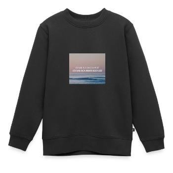 Ich will nur - Philipp Poisel - Kinder Premium Organic Sweatshirt - Schwarz - Vorne - AI Model Kid Female (0cm)