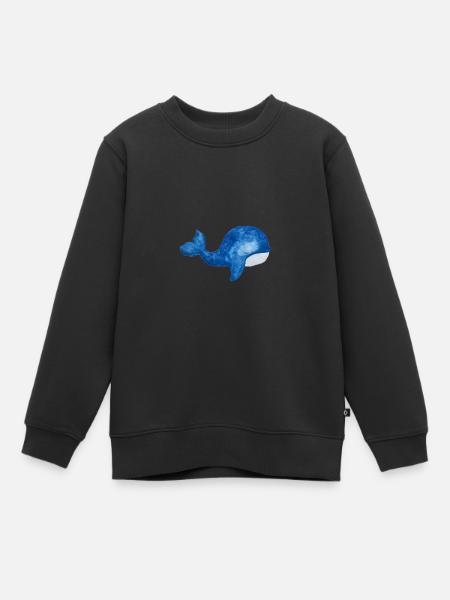 Your Mourning Whale - Kids Premium Organic Sweatshirt - black