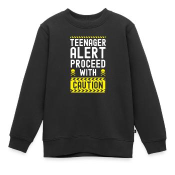 13. Geburtstagsfeier Bday Dreizehnter Geburtstag - Kinder Premium Organic Sweatshirt - Schwarz - Vorne - AI Model Kid Female (0cm)