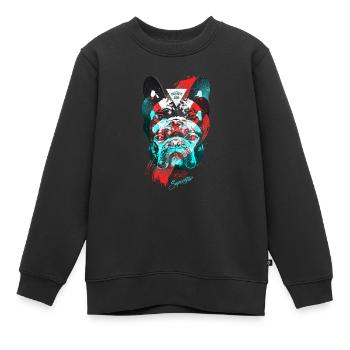 Bully Superstar - Kinder Premium Organic Sweatshirt - Schwarz - Vorne - AI Model Kid Female (0cm)