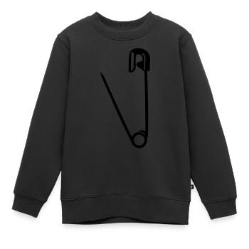 punk - Kinder Premium Organic Sweatshirt - Schwarz - Vorne - AI Model Kid Female (0cm)