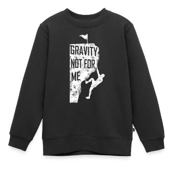Klettern Bouldern Sportkletterer Geschenk - Kinder Premium Organic Sweatshirt - Schwarz - Vorne - AI Model Kid Female (0cm)