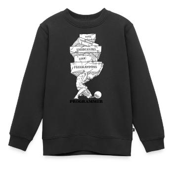 Problèmes de programmation - Sweat Premium enfant bio - noir - Devant - AI Model Kid Female (0cm)