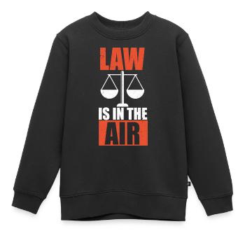 Avocat juriste avocat avocat - Sweat Premium enfant bio - noir - Devant - AI Model Kid Female (0cm)