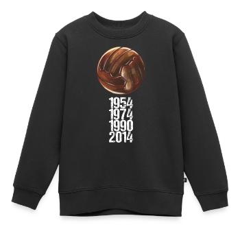 Cadeau de marchandise Football Fan Tradition - Sweat Premium enfant bio - noir - Devant - AI Model Kid Female (0cm)