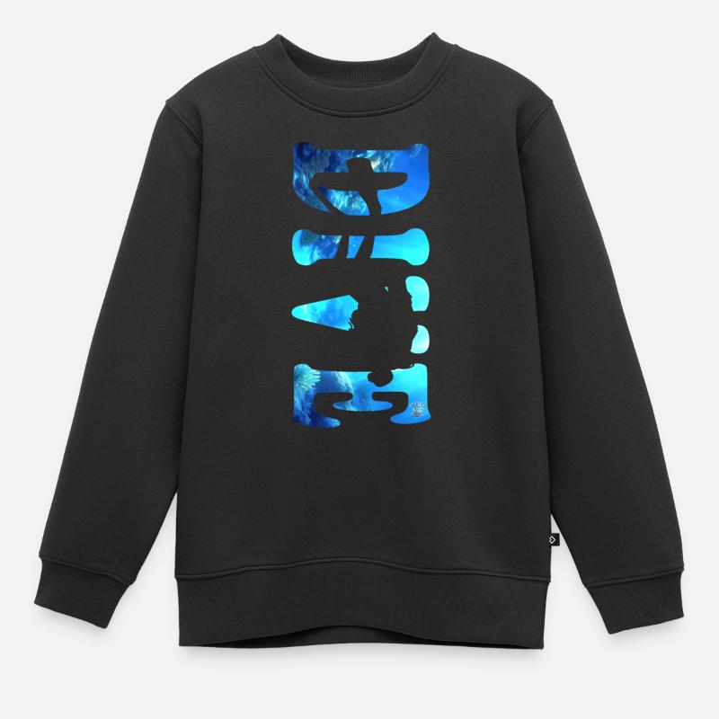 DIVE - Sweat Premium enfant bio - noir