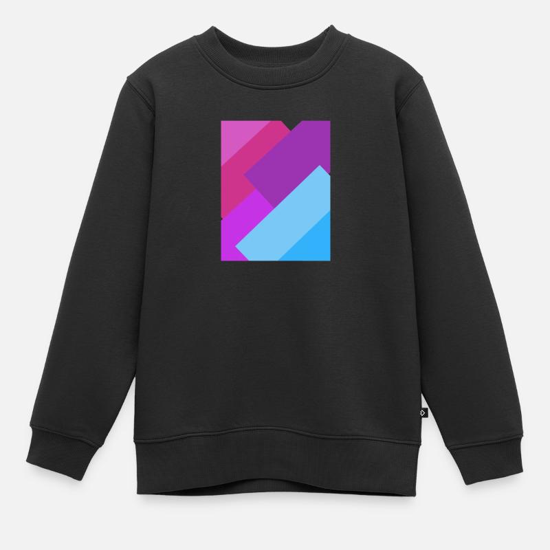 Bi Geometrics - Sweat Premium enfant bio - noir