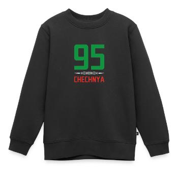 Chechen Geschenk Dagestan Tschetschenien Grosny - Kinder Premium Organic Sweatshirt - Schwarz - Vorne - AI Model Kid Female (0cm)