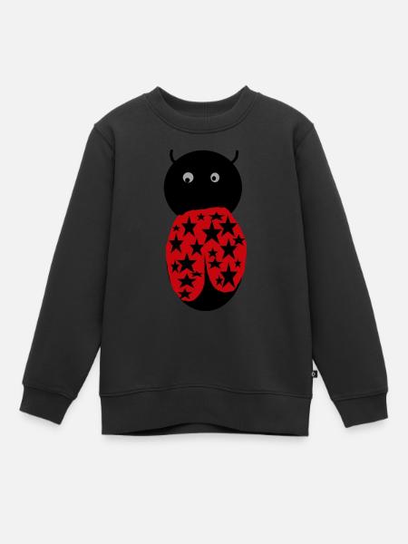 Marienkäfer Bild21 - Kinder Premium Organic Sweatshirt - Schwarz