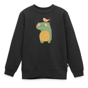 Kleines Ungeheuer - Kinder Premium Organic Sweatshirt - Schwarz - Vorne - AI Model Kid Female (0cm)
