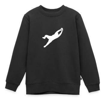Fußball Torwart Soccer - Kinder Premium Organic Sweatshirt - Schwarz - Vorne - AI Model Kid Female (0cm)