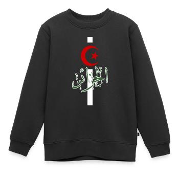 Algerien - Kinder Premium Organic Sweatshirt - Schwarz - Vorne - AI Model Kid Female (0cm)