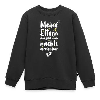 Meine Eltern Sind Jetzt Auch Nac... - Kinder Premium Organic Sweatshirt - Schwarz - Vorne - AI Model Kid Female (0cm)