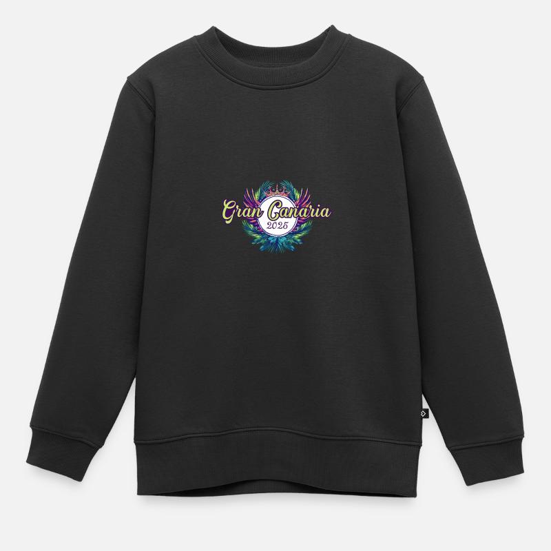 L’équipe de Gran Canaria 2025 - Sweat Premium enfant bio - noir