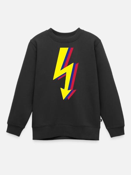 High Voltage, la foudre! - Sweat Premium enfant bio - noir