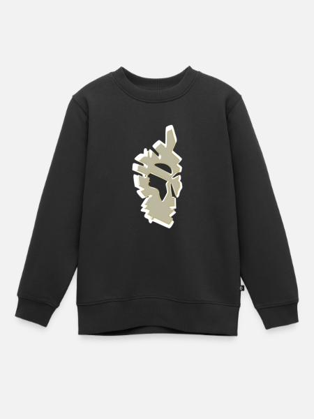 Corse - Sweat Premium enfant bio - noir