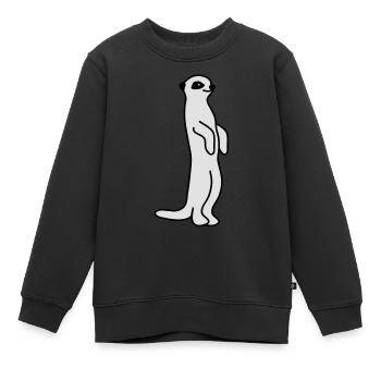 erdmann - Kinder Premium Organic Sweatshirt - Schwarz - Vorne - AI Model Kid Female (0cm)