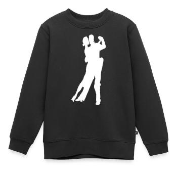 Salsa Tango Walzer Foxtrott Tanzsport Geschenkidee - Kinder Premium Organic Sweatshirt - Schwarz - Vorne - AI Model Kid Female (0cm)