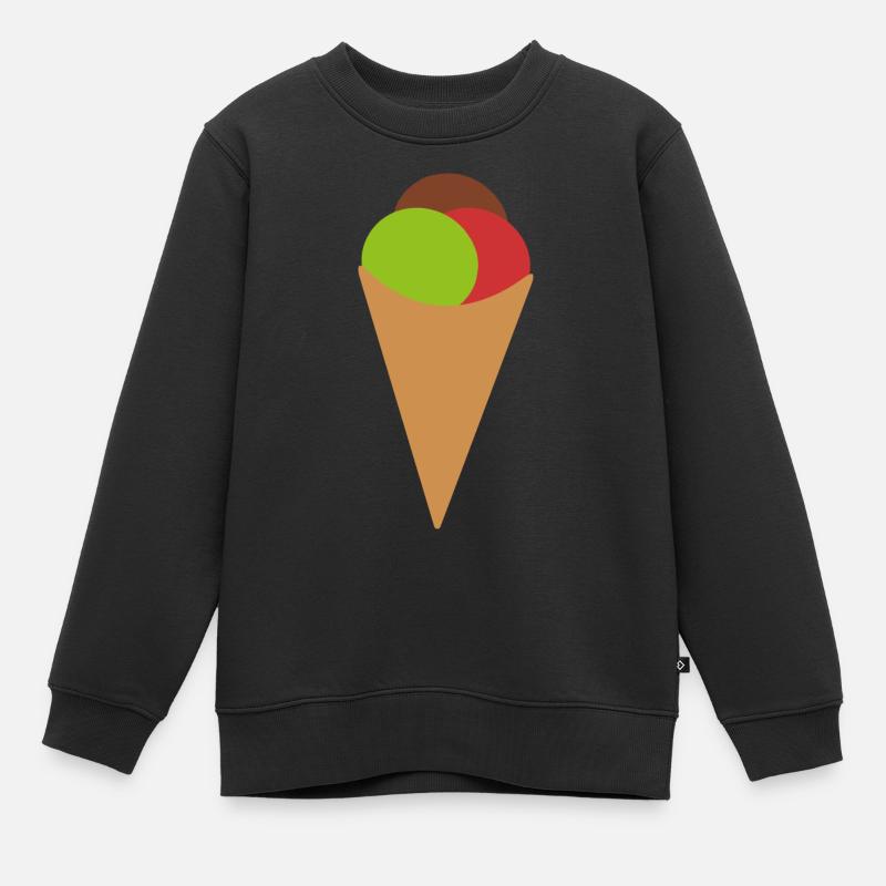 Eis - Kinder Premium Organic Sweatshirt - Schwarz