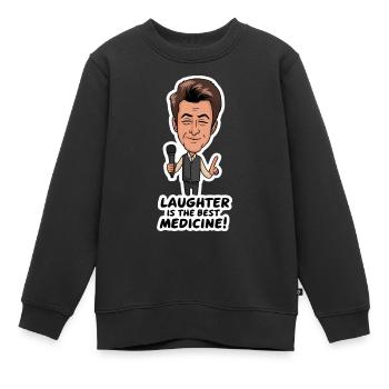 COMÉDIENS DE STAND UP - Sweat Premium enfant bio - noir - Devant - AI Model Kid Female (0cm)