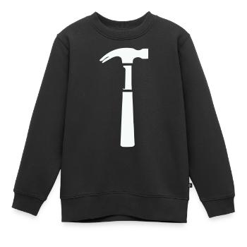 hammer - Kinder Premium Organic Sweatshirt - Schwarz - Vorne - AI Model Kid Female (0cm)