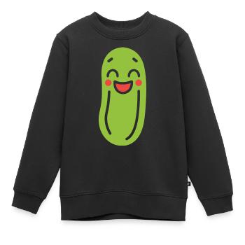 concombre - Sweat Premium enfant bio - noir - Devant - AI Model Kid Female (0cm)