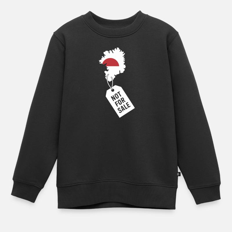 Greenland Not For Sell - Design statement - Sweat Premium enfant bio - noir
