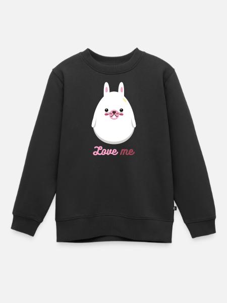 rabbit - Kids Premium Organic Sweatshirt - black