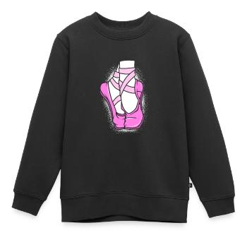 Ballett Ballett-Tänzerin - Kinder Premium Organic Sweatshirt - Schwarz - Vorne - AI Model Kid Female (0cm)