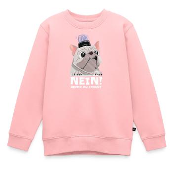 american Bully Polizeihund french Bulldog Wachhund - Kinder Premium Organic Sweatshirt - Rosa - Vorne - AI Model Kid Female (0cm)