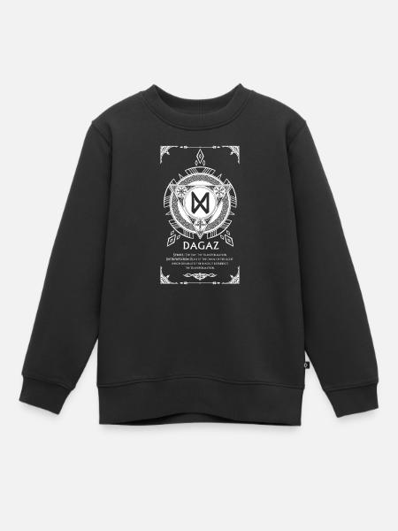 DAGAZ DAS ORAKEL DER RUNEN WIKINGERSYMBOL - Kinder Premium Organic Sweatshirt - Schwarz