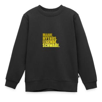 Mec, je t’ai dit. Mythe. La légende. Souabe. Drôle de sort - Sweat Premium enfant bio - noir - Devant - AI Model Kid Female (0cm)