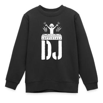 DJ Spruch Turntables - Kinder Premium Organic Sweatshirt - Schwarz - Vorne - AI Model Kid Female (0cm)