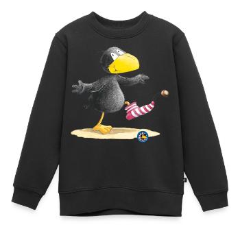 Der kleine Rabe Socke Kastanie - Kinder Premium Organic Sweatshirt - Schwarz - Vorne - AI Model Kid Female (0cm)