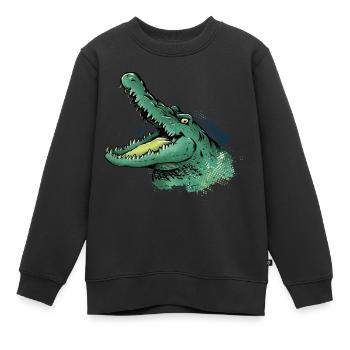 KOKoDriLiTo Kutuxa - Sweat Premium enfant bio - noir - Devant - AI Model Kid Female (0cm)